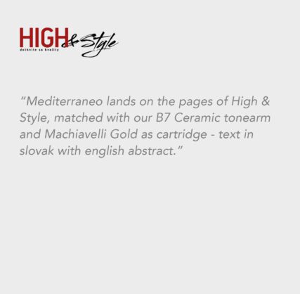 High & Style | Mediterraneo, B-7 Ceramic, Machiavelli MKII