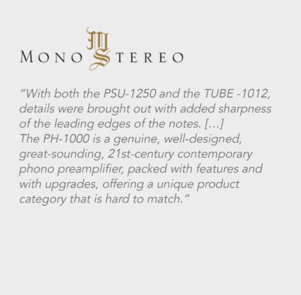 Mono & Stereo | PH-1000, PSU-1250, TUBE-1012